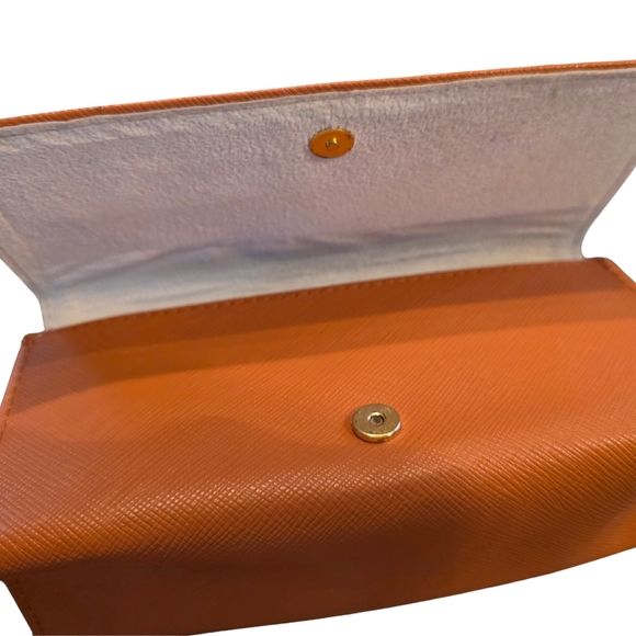 Tory Burch Orange Sunglasses Case - Picture 2 of 7